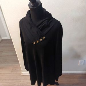 MIUSEY Black Longsleeve Blouse Plus Size 3X